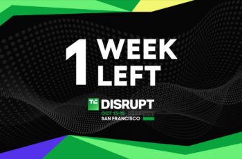 Disrupt 2026 Super Early Bird rates end in 1 week